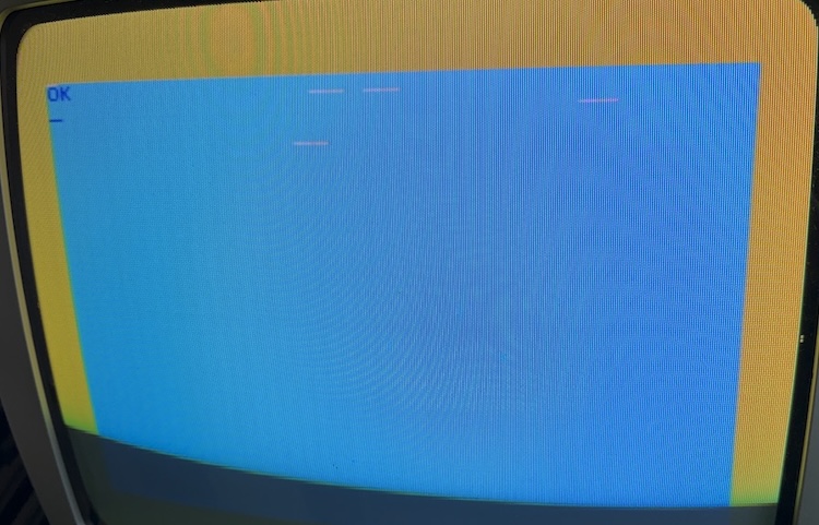 Écran de boot avec OK et des artefacts